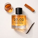 Amber Heaven Flat Lay — 20.O2 Eau de Parfum