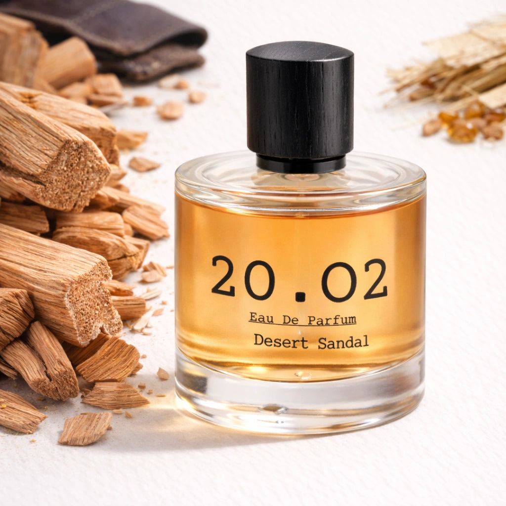 Desert Sandal Eau de Parfum — Cardamom, Sandalwood & Leather | 20.O2