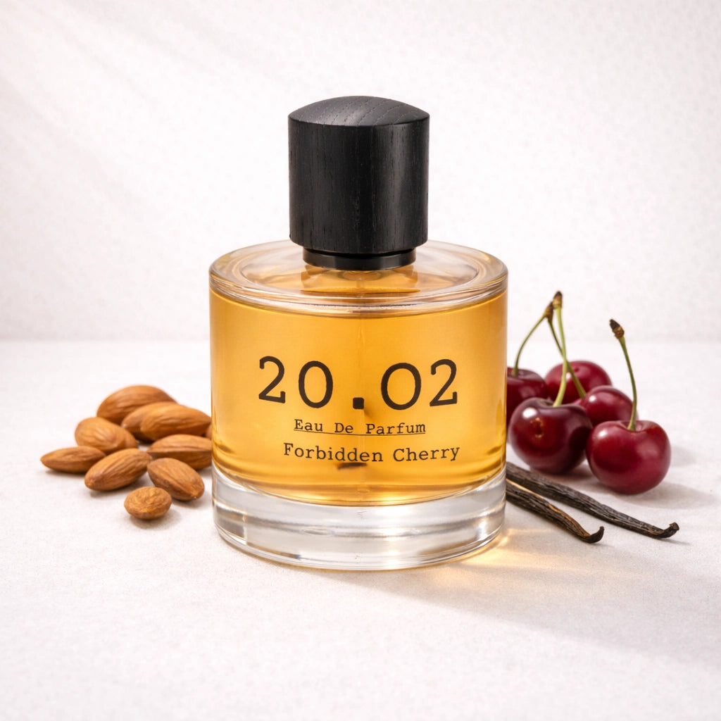 Forbidden Cherry Perfume Bottle Angled — 20.O2