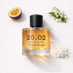 Fruity Mirage Flat Lay — 20.O2 Eau de Parfum