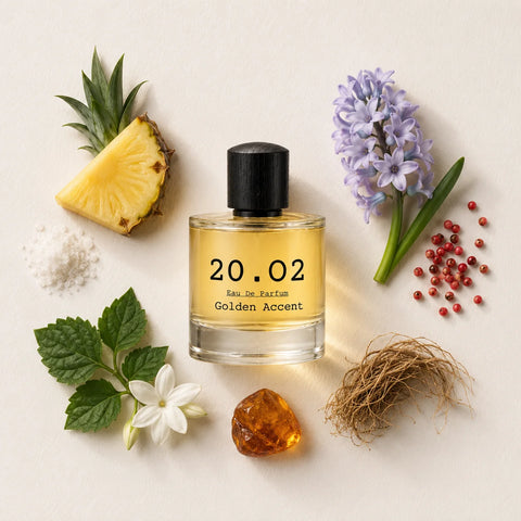 Golden Accent by 20.O2, flat lay
