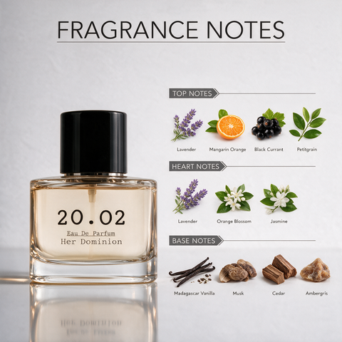 Her Dominion perfume bottle by 20.O2, made in the UAE