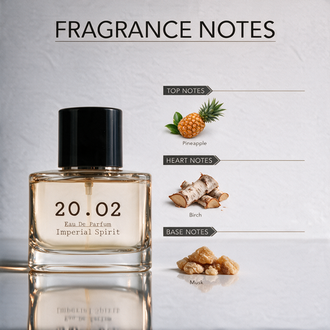 Imperial Spirit perfume bottle by 20.O2, made in the UAE