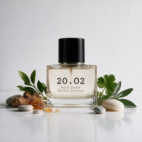 Marine Incense eau de parfum by 20.O2 — bergamot, marine notes, incense and patchouli