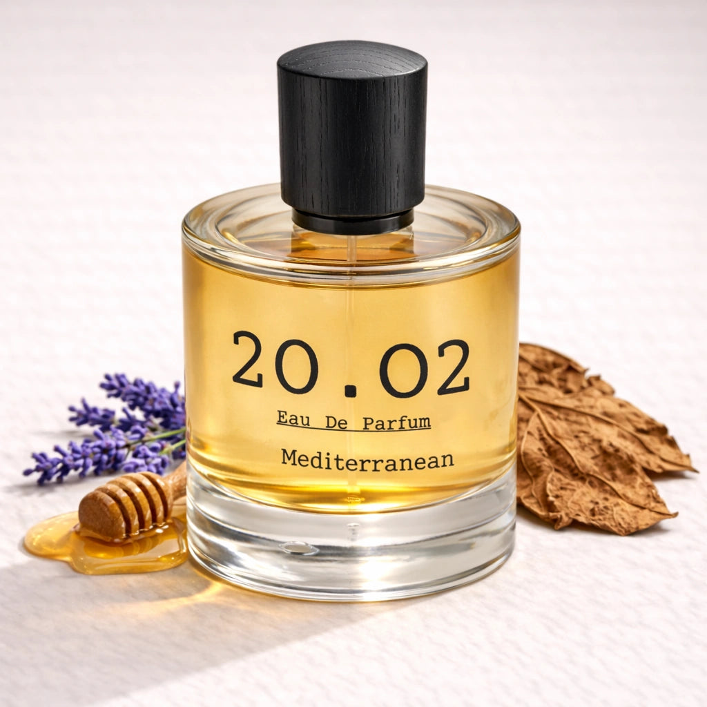 Mediterranean Tobacco Perfume Bottle Angled — 20.O2