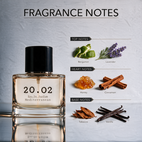 Mediterranean Tobacco perfume bottle by 20.O2, made in the UAE