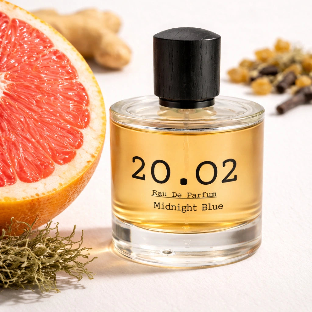 Midnight Blue Eau de Parfum — Grapefruit, Ginger & Cedar | 20.O2