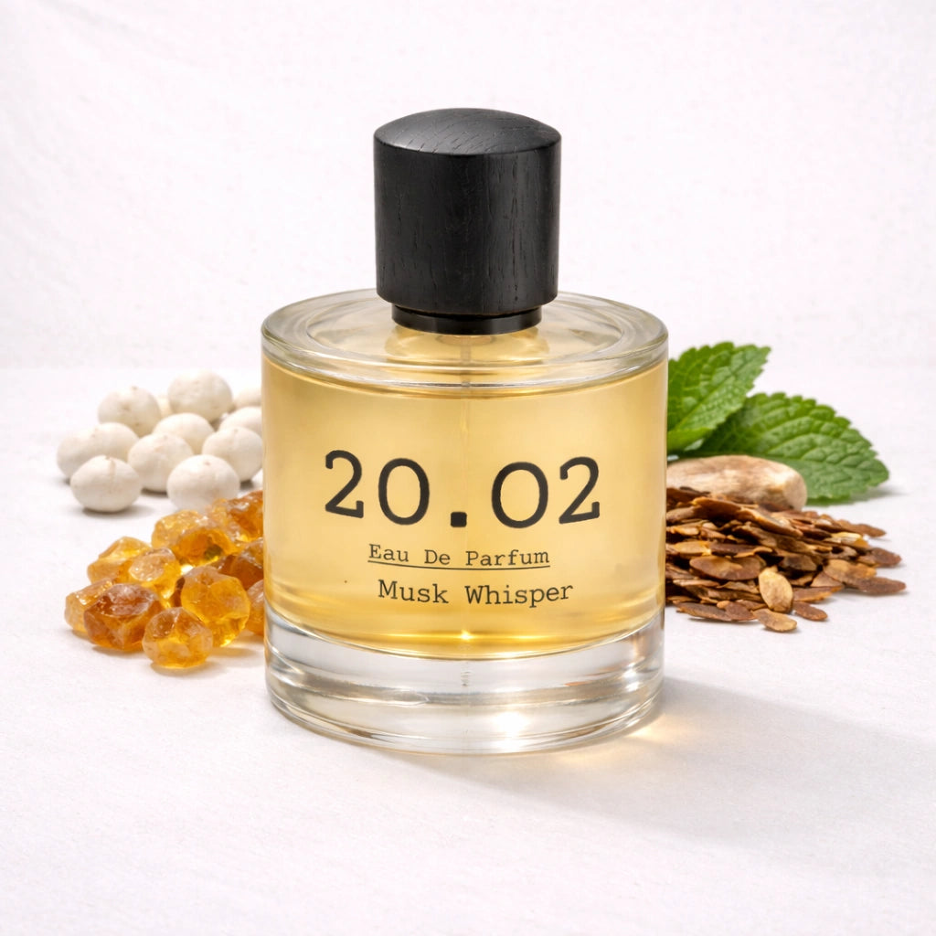 Musk Whisper Perfume Bottle Angled — 20.O2