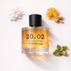 Musk Whisper Flat Lay — 20.O2 Eau de Parfum
