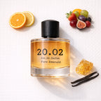 Pure Emerald Flat Lay — 20.O2 Eau de Parfum