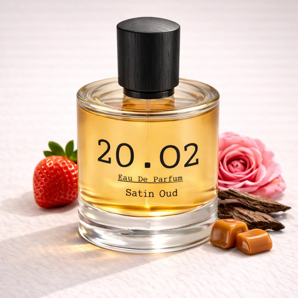 Satin Oud Perfume Bottle Angled — 20.O2