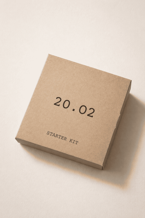 The 20.O2 Starter Kit box, Try Before You Commit
