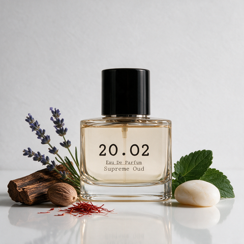 Supreme Oud eau de parfum by 20.O2 — saffron, nutmeg and oud