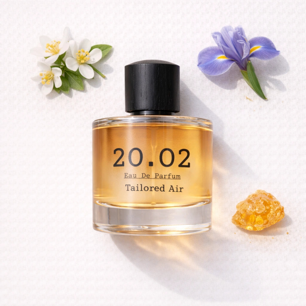 Tailored Air Flat Lay — 20.O2 Eau de Parfum