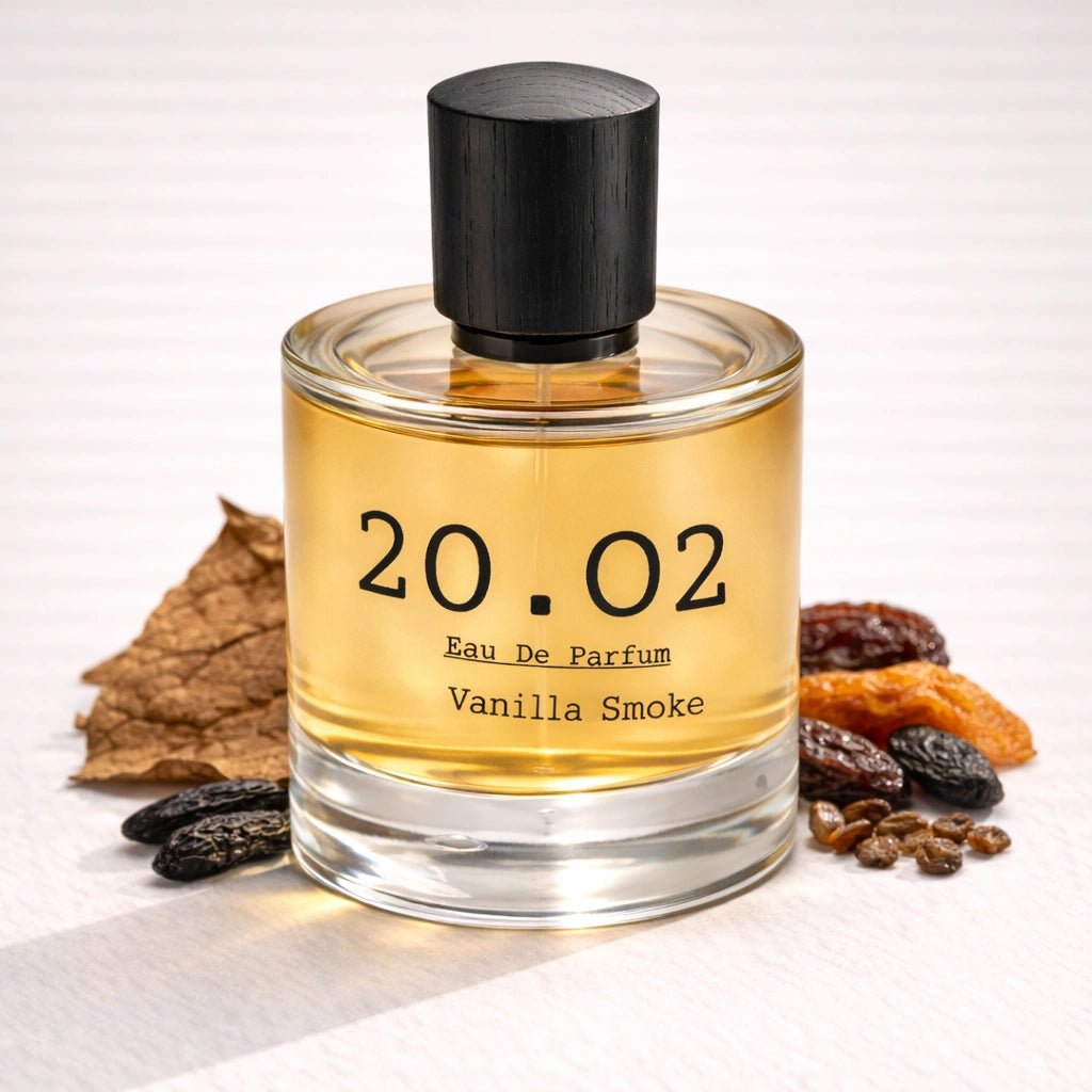 Vanilla Smoke Perfume Bottle Angled — 20.O2