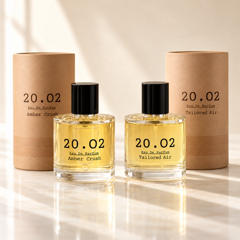 Day & Night combo: two 100ml 20.O2 bottles with kraft tube packaging