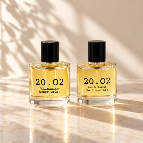 Day & Night combo: two 100ml 20.O2 bottles on stone