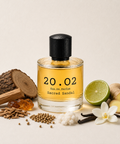 Sacred Sandal by 20.O2, angled view of the bottle